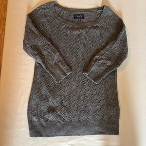 Vintage American Eagle Outfitters Charcoal Knit Sweater